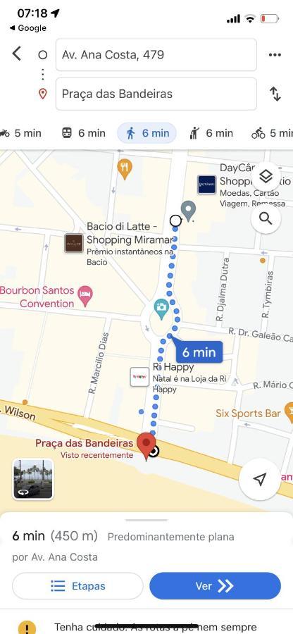 Praia Gonzaga, Santos Екстер'єр фото